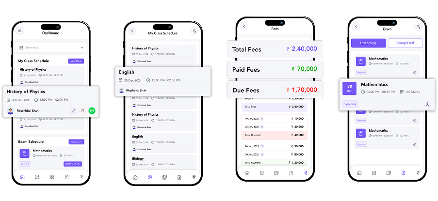 TuitionPlus institute dashboard